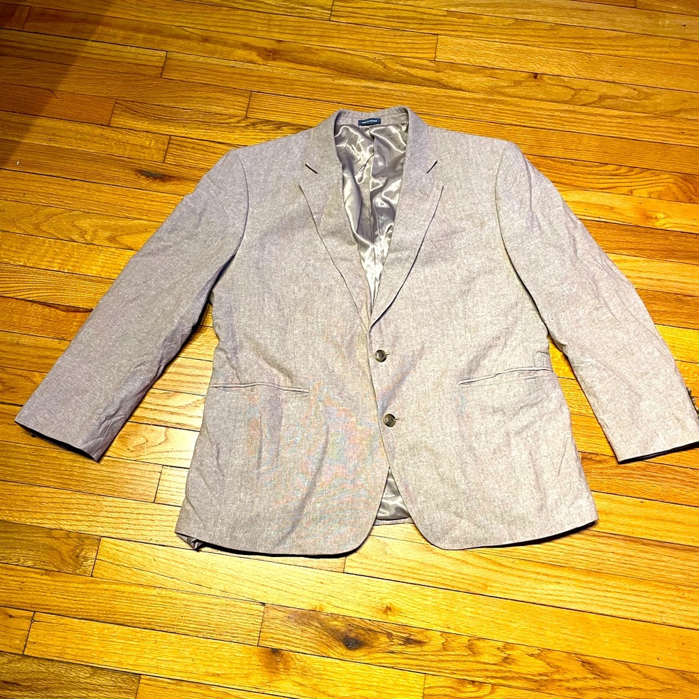 Stafford Tailored Culture Linen Classic Fit Coastal Two button M